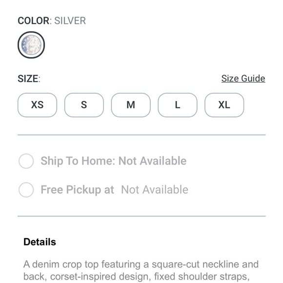 Iridescent Denim Jean Corset M Euphoria Britney Look - Picture 10 of 11